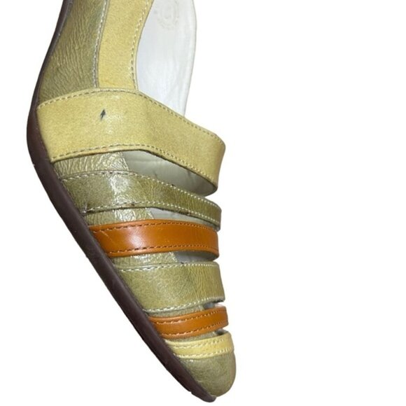 John Fluevog Blind Faith Mid Drew Heels Multicolored Shoes Women Size 8.5 - Picture 6 of 11